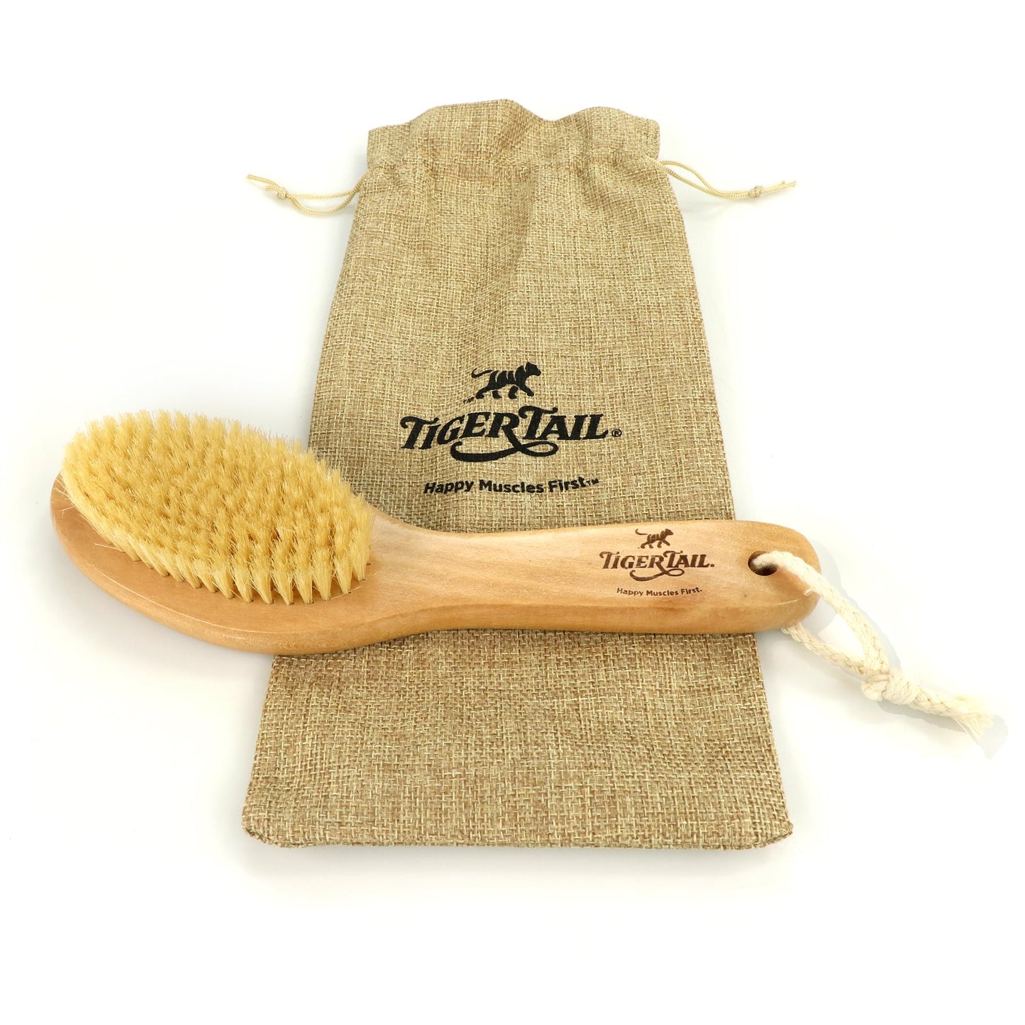 Tiger Tail Therapeutic Dry Brush for Body - Includes Carry Bag - Exfoliating Brush for Lymphatic Massage, Cellulite Appearance, Skin Rejuvenation Beauty and Personal Care Tiger Tail