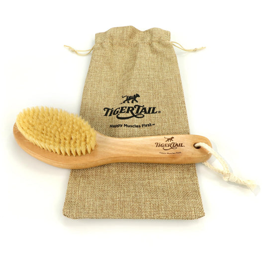 Tiger Tail Therapeutic Dry Brush for Body - Includes Carry Bag - Exfoliating Brush for Lymphatic Massage, Cellulite Appearance, Skin Rejuvenation Beauty and Personal Care Tiger Tail