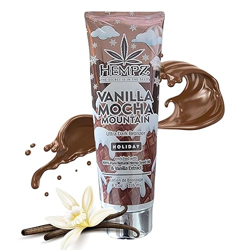 Hempz Vanilla Mocha Mountain Ultra Dark Bronzer 8.5oz Holiday Limited edition Beauty & Personal Care Hempz