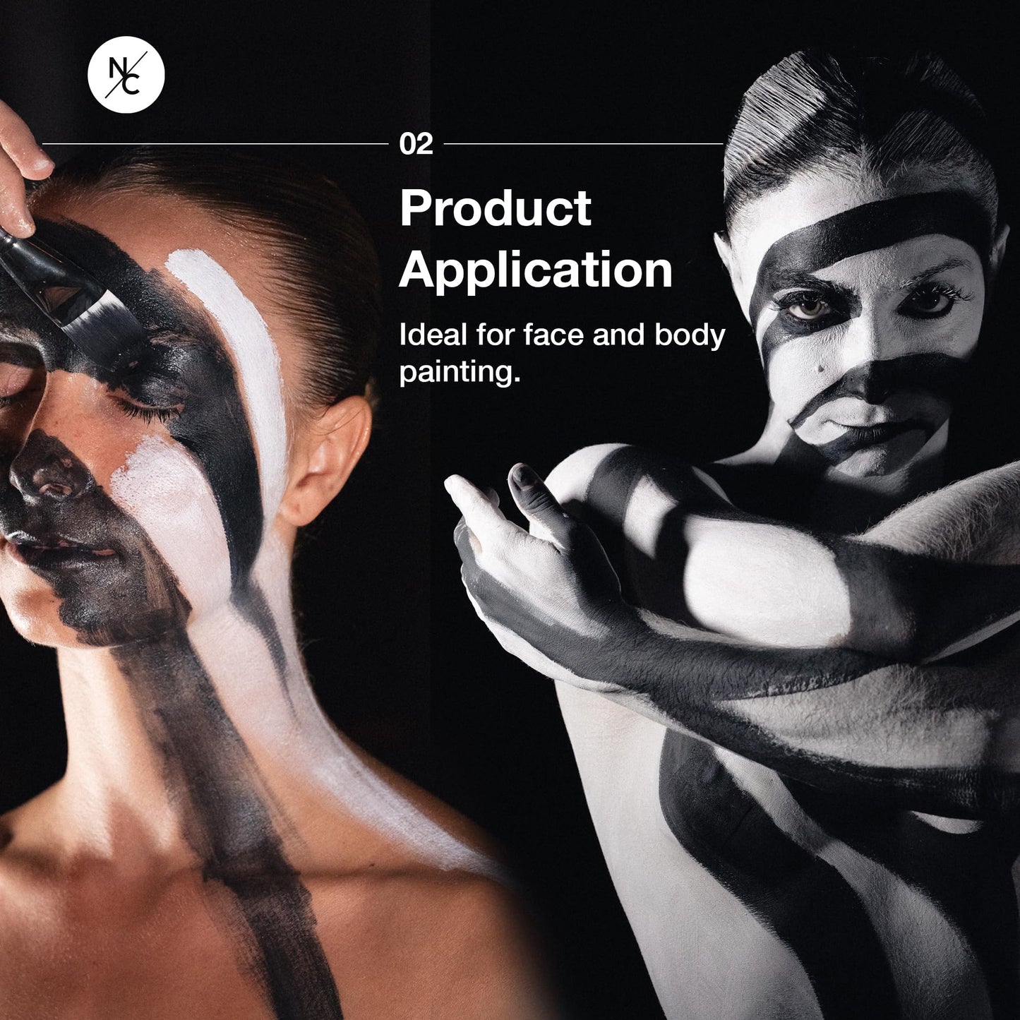 Narrative Cosmetics Water-Activated Face & Body Paint - Highly Pigmented, Long-Lasting Face & Body Paint for SFX, Cosplay, and Artistic Makeup Beauty & Personal Care Narrative Cosmetics