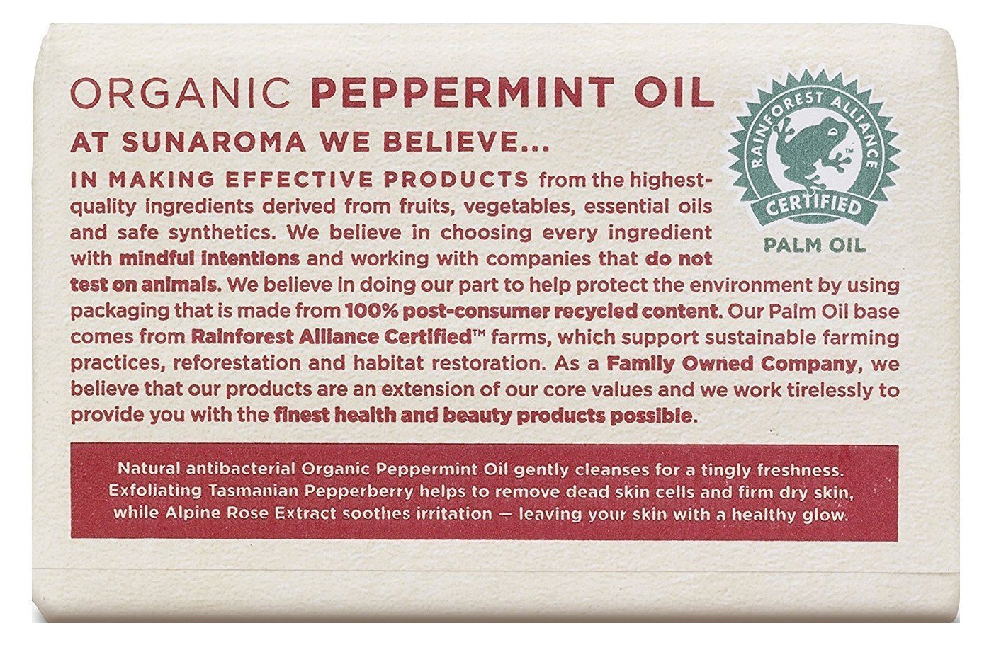 Sunaroma Peppermint Oil & Rosemary Body Bar Soap, 8 Ounce (Pack of 3) Beauty & Personal Care SUNAROMA