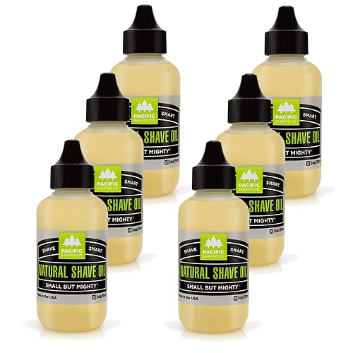 Pacific Shaving Company Natural Shaving Oil, 2 oz 6 Pack Beauty & Personal Care Pacific Shaving Company