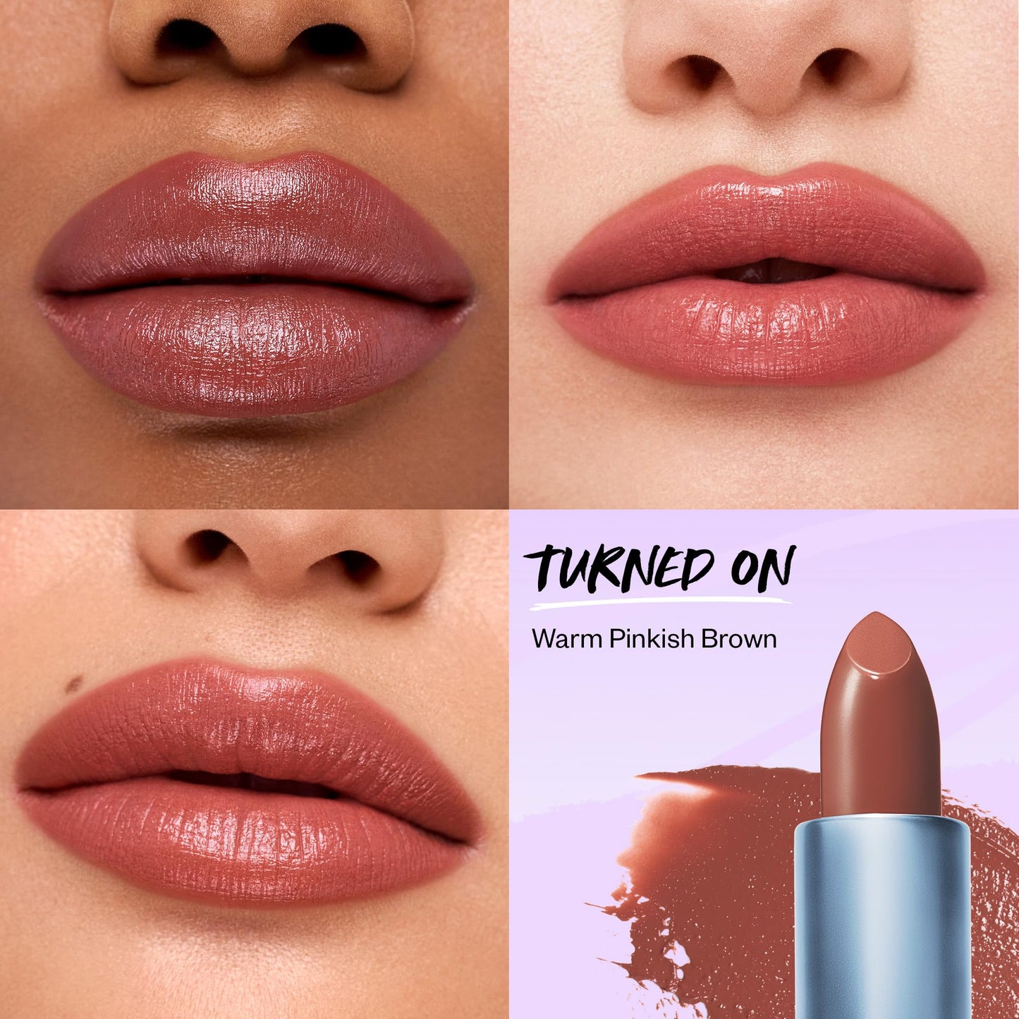 Kosas Weightless Lip Color Nourishing Satin Lipstick - High Impact Lip Color with Clean Formula - Comfy Feel & Soft Finish - Turned On Beauty & Personal Care Kosas