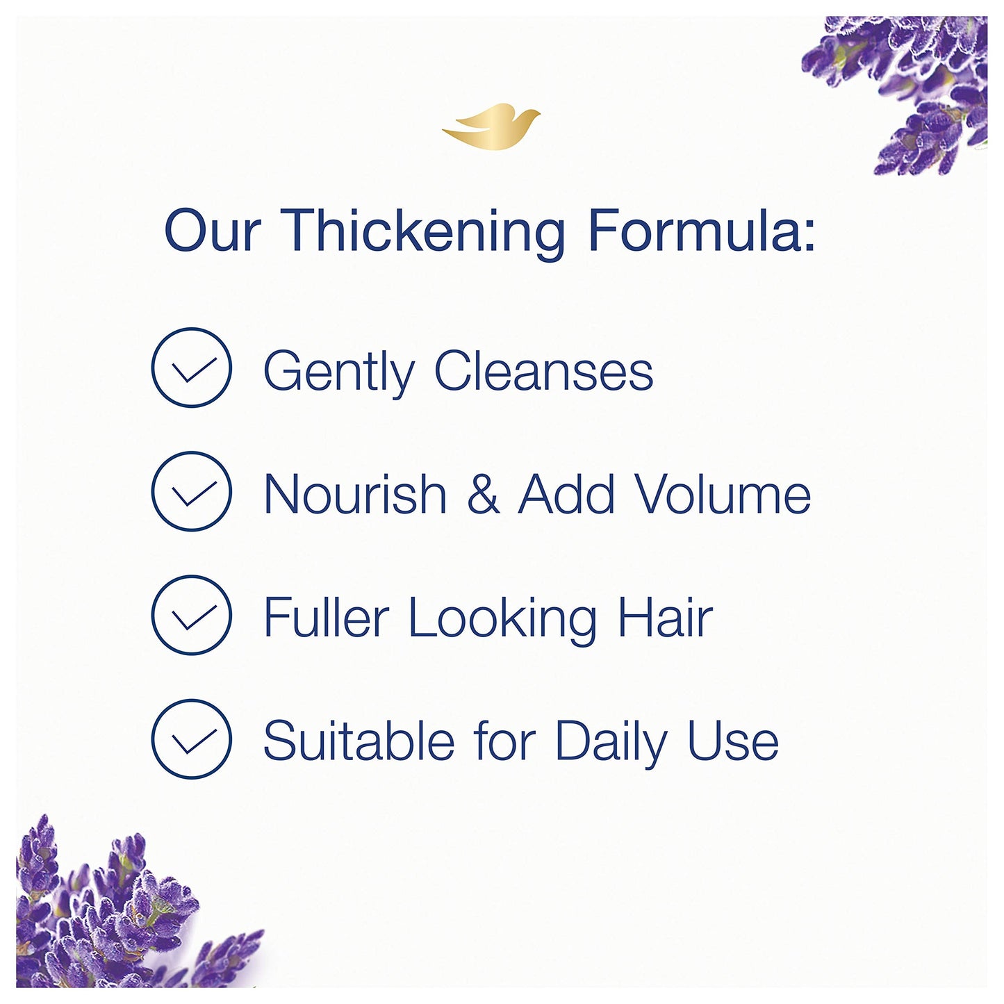 Dove Volume Shampoo for Thinning Hair Thickening Ritual Hair Shampoo with Lavender 12 oz Beauty & Personal Care Dove