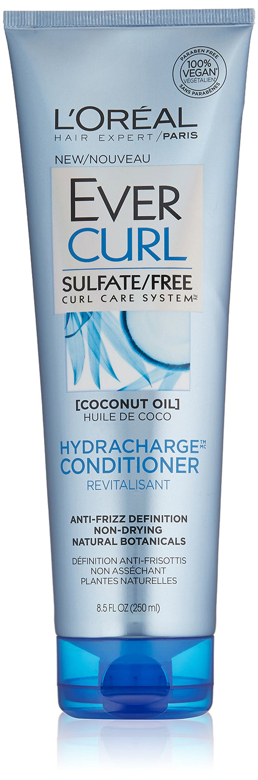 L'Oréal Paris EverCurl Hydracharge Conditioner Sulfate Free, 8.5 fl. oz.
