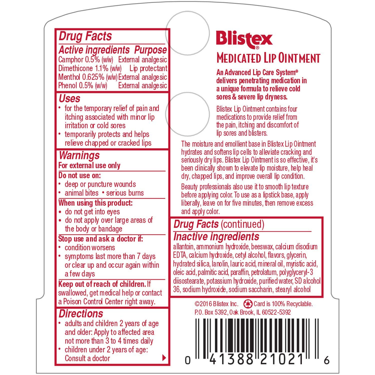Blistex Medicated Lip Ointment (Pack of 1)