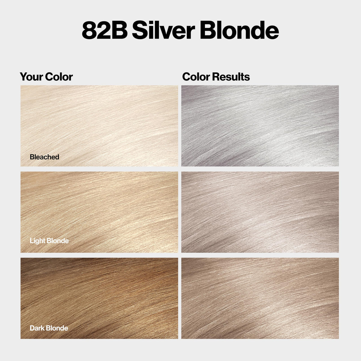 Revlon ColorSilk with Bond Repair Complex, Blonde Permanent Hair Color, 100% Gray Coverage, Ammonia Free Hair Dye, Vegan Keratin, 82B Silver Blonde Beauty & Personal Care REVLON