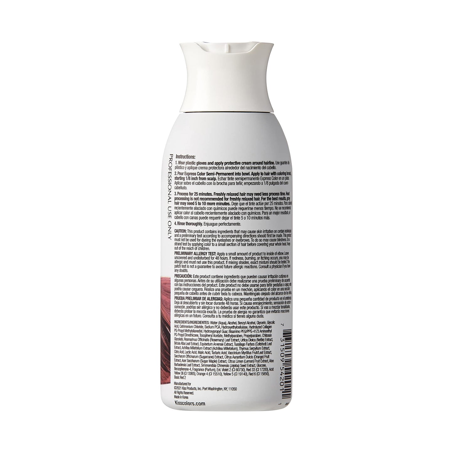 Kiss Express Semi-Permanent Hair Color - Vivid, Highly Pigmented Dye for Vibrant Hair, Gentle Formula, Gray Coverage, pH Balanced,23 Intermixable Beauty & Personal Care Kiss Express