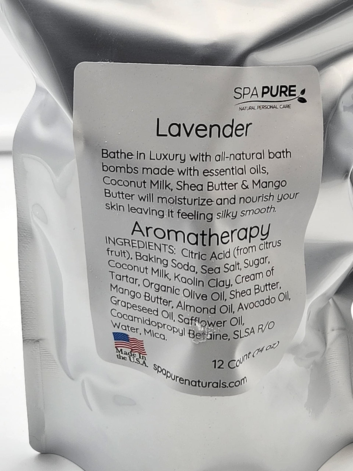 Essential Oil Bath Bombs - USA Made with Coconut Milk & Shea Butter - for a Luxurious at Home Spa Bath (12 Count) Pack of 1 (Lavender) Beauty & Personal Care Spa Pure
