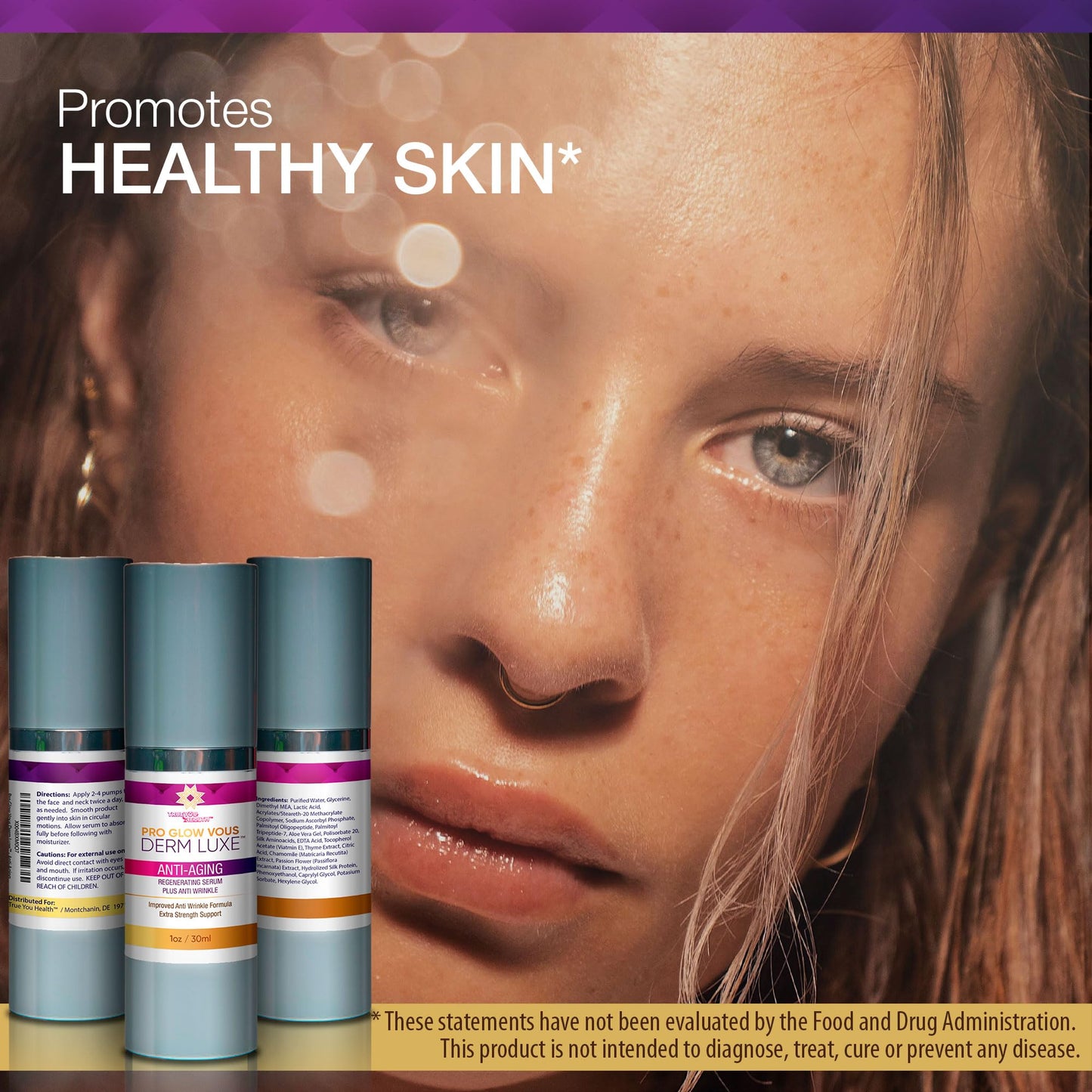 Pro GlowVous DermLuxe Our Best Anti Wrinkle Serum - Our Best Anti Aging Serum - Our Best Vitamin C Serum for Face Anti Aging - Glovous Derm Luxe Anti Beauty & Personal Care True You Health