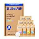 BLUELAND Foaming Hand Soap Refill Tablets, 10-Pack, Variety Pack Scents, Eco Friendly Cleaning Products, 10 x 9 Fl oz Beauty & Personal Care BLUELAND