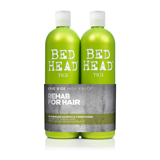 Bed Head by TIGI Urban Antidotes Re-Energize Daily Shampoo and Conditioner Set, 25.36 fl oz Beauty & Personal Care TIGI