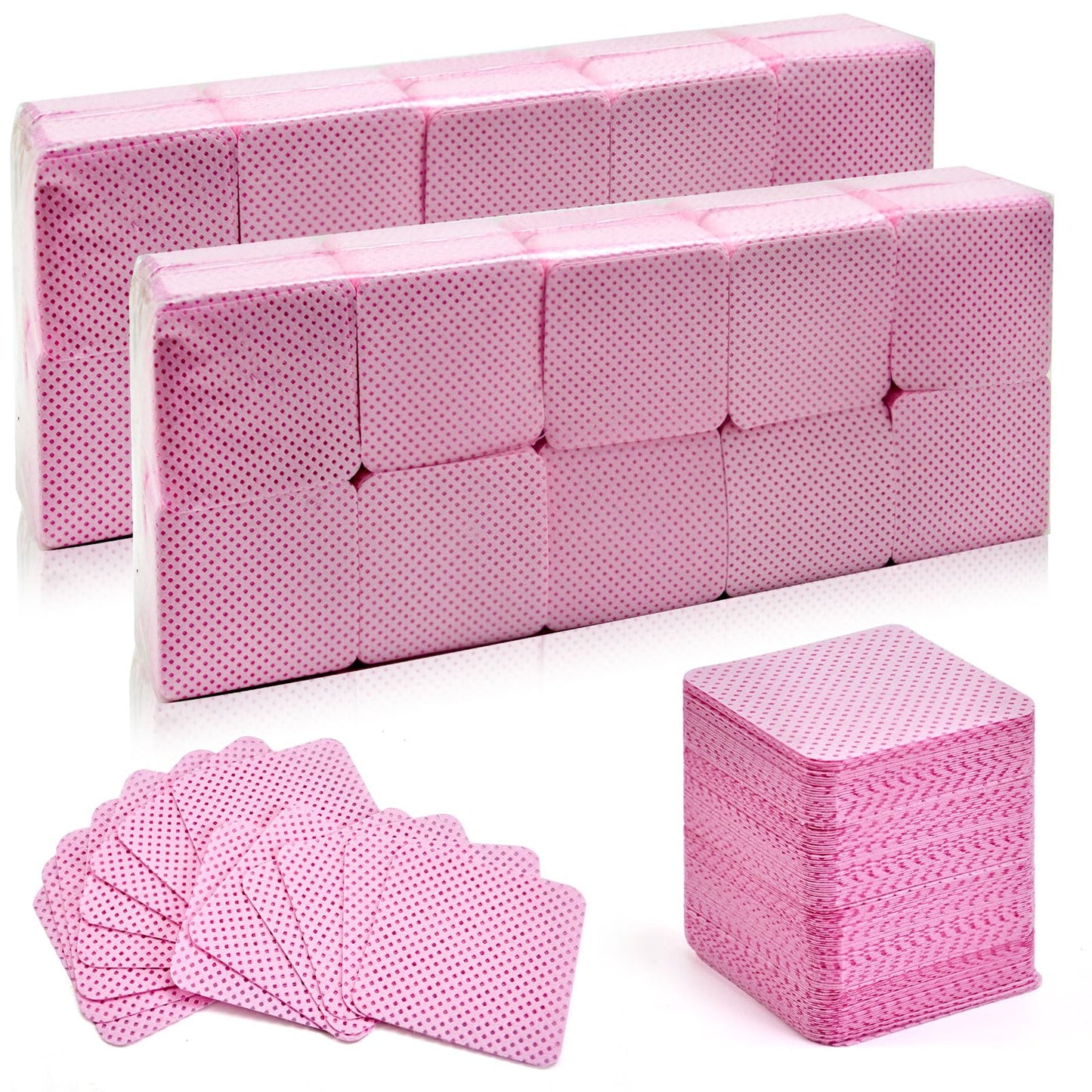 Bcowos Pink Lint Free Nail Wipes- 2000PCS Super Absorbent Nail Polish Remover Pads- Disposable Lint Free Wipes for Nail Polish Removal, lash Beauty & Personal Care Bcowos