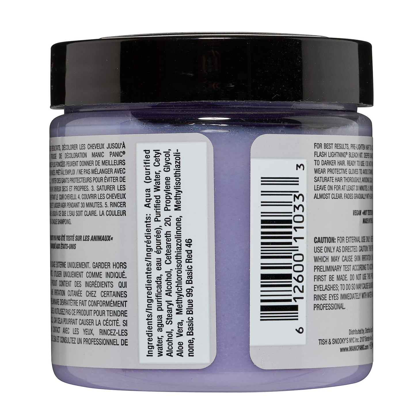 MANIC PANIC Virgin Snow Hair Toner - Classic High Voltage - Semi Permanent Blue Toner for Blonde, Bleached, Brassiness Orange Hair & Brassy Tones Beauty & Personal Care MANIC PANIC