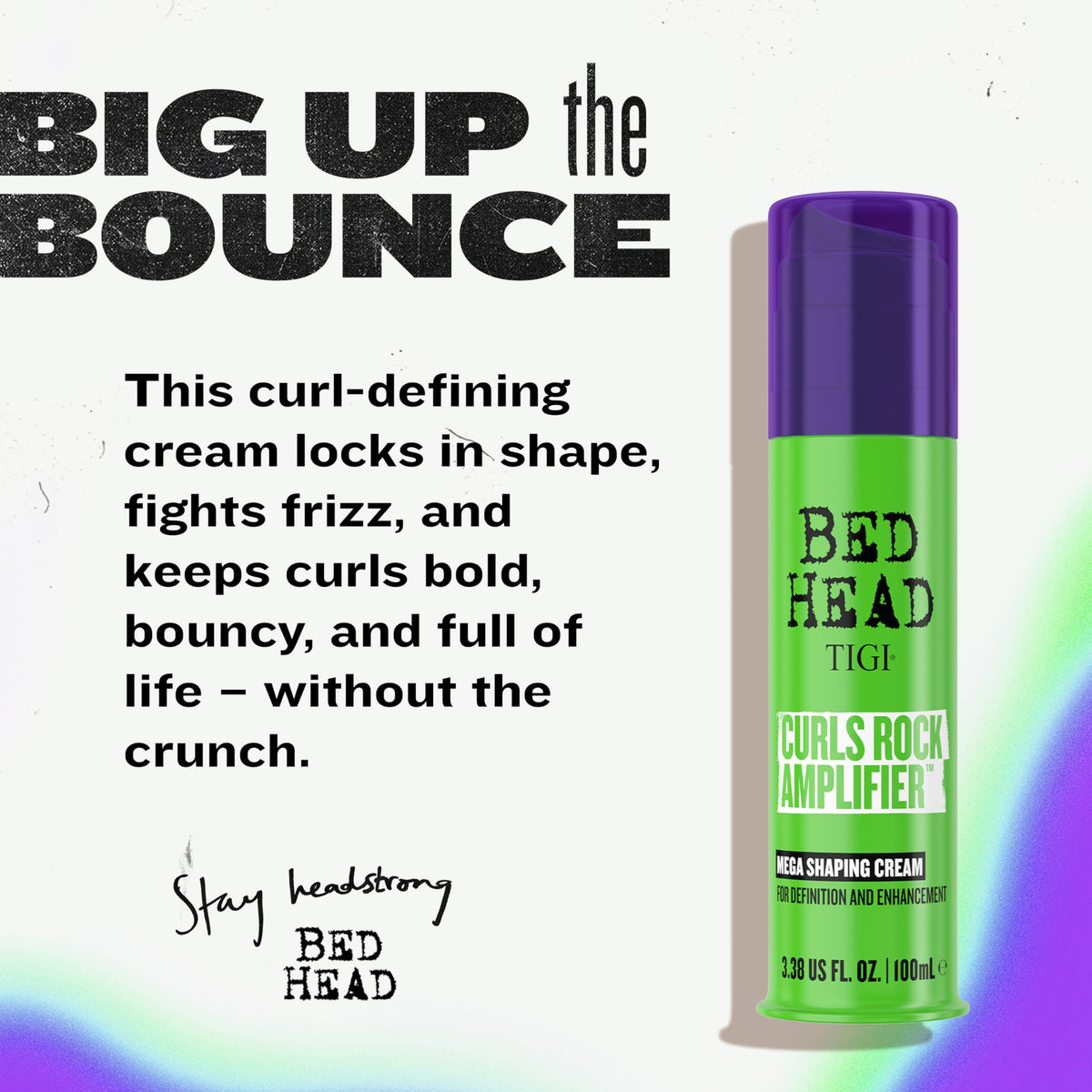 TIGI Bed Head Curls Rock Amplifier Curl Cream for Definition and Enhancement of All Curly Hair Types, 3.38 fl oz Beauty & Personal Care TIGI
