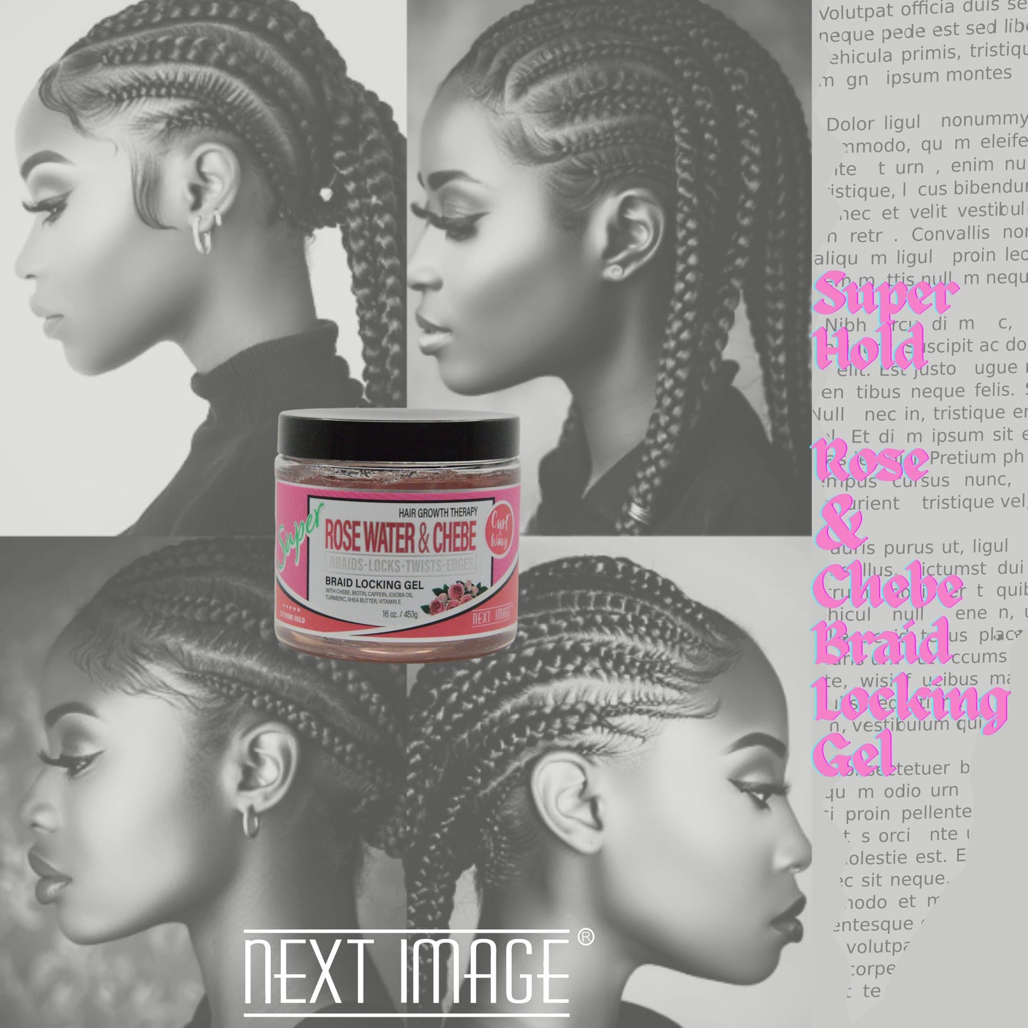 NEXT IMAGE - Braid Locking Gel Super Hold [Rose Water] Beauty & Personal Care NEXT IMAGE