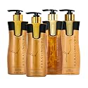 Keratin Cure Best Treatment Gold and Honey Bio Protein Silky Soft Safe Repair & Straight Complex Argan Oil Nourishing Straightening Damaged Dry Frizzy Beauty & Personal Care Keratin Cure