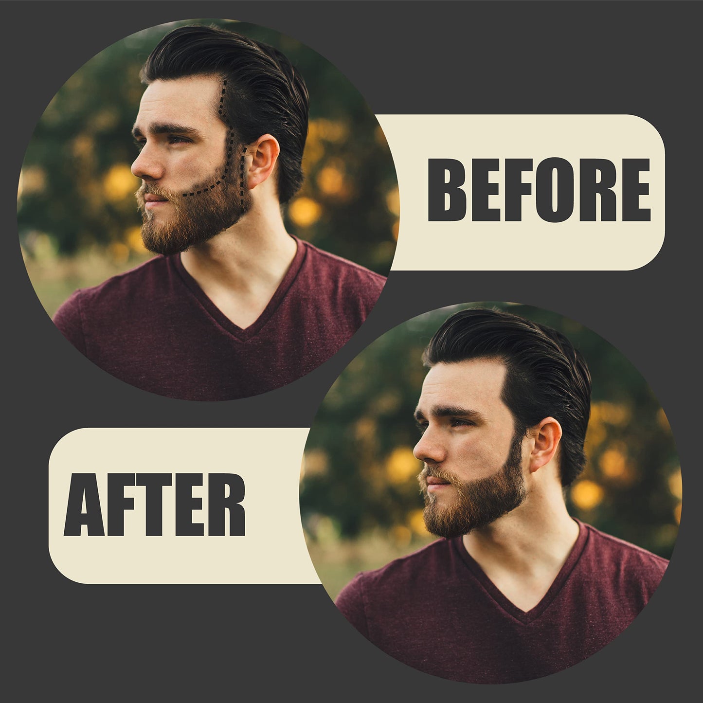 Alfaly Beard Shaper Kit - Premium Lineup and Guide Tool for Precise Beard Shaping & Styling Beauty and Personal Care Alfaly