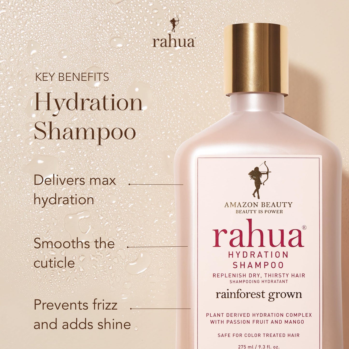 Rahua Hydration Shampoo, Vegan Moisturizing Shampoo for Dry, Damaged, or Curly Hair, Sulfate Free Hydrating Formula Oil, Morete, Sacha Inchi, Tropical Beauty & Personal Care Rahua