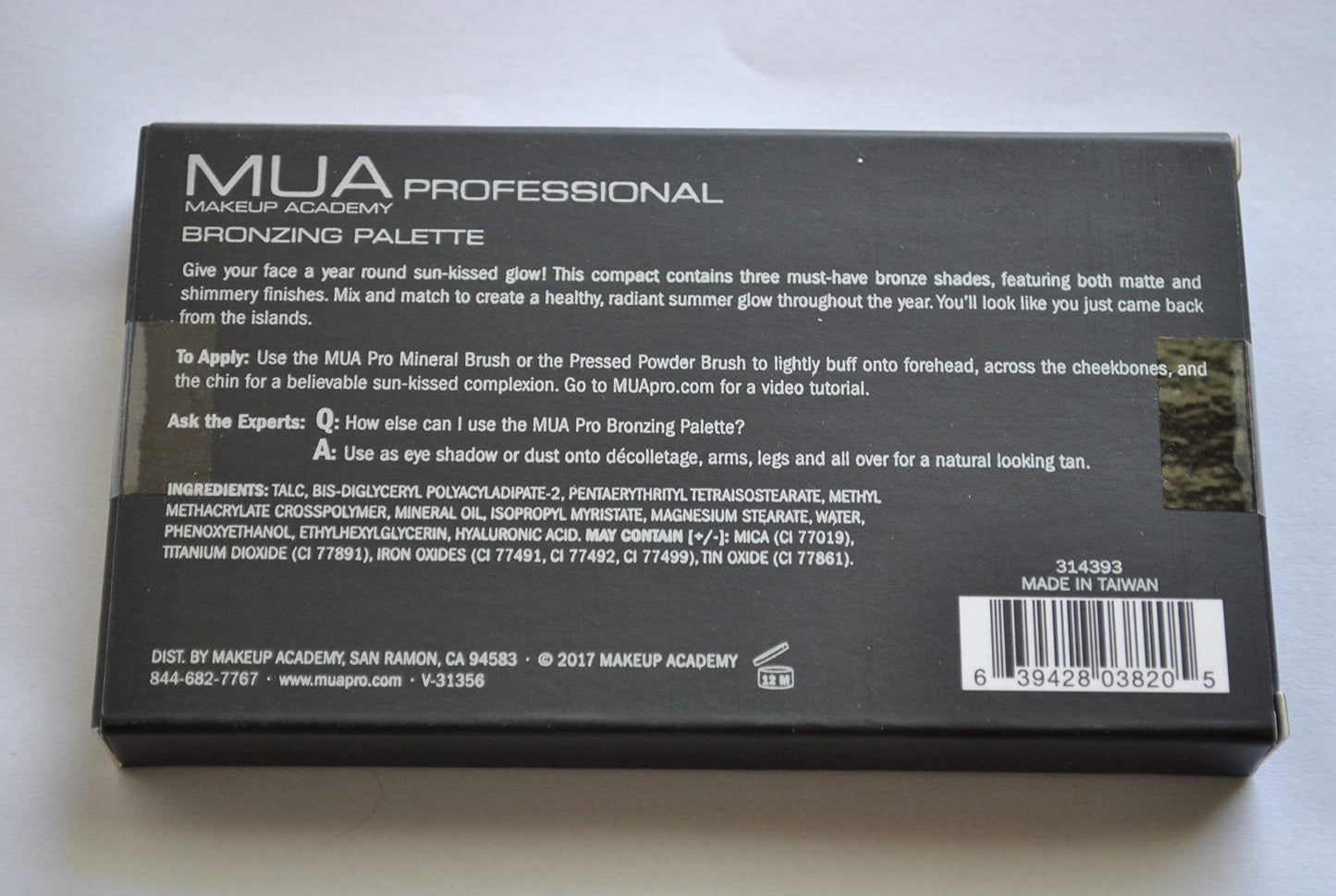 MUA Makeup Academy Bronzing Palette 0.529 oz / 15 g Beauty & Personal Care MUA