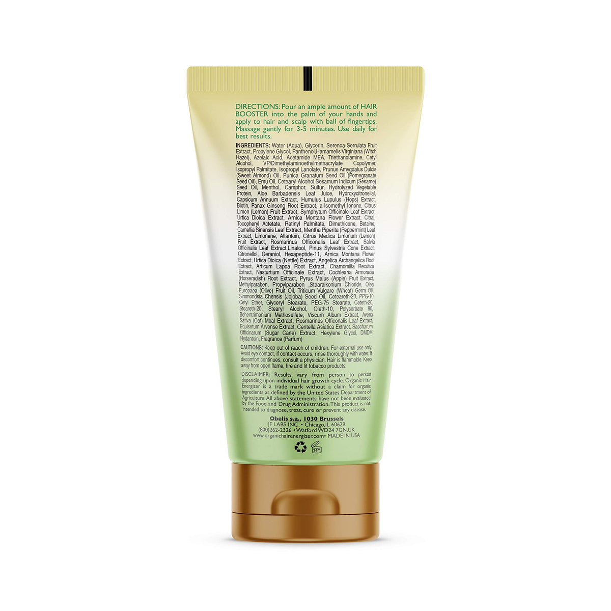 Organic Hair Energizer Hair Growth Booster 2 Oz