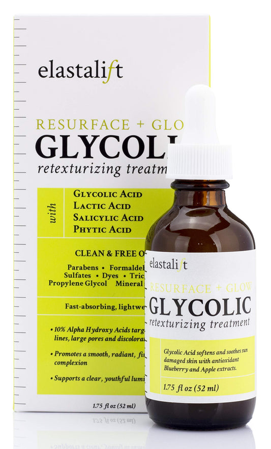 Elastalift Resurfacing Glycolic Acid Facial Peel Serum, Anti-Aging Dark Spot Corrector Facial Peel Reduces Enlarged Pores, Minimizes Fine Lines Beauty & Personal Care Elastalift