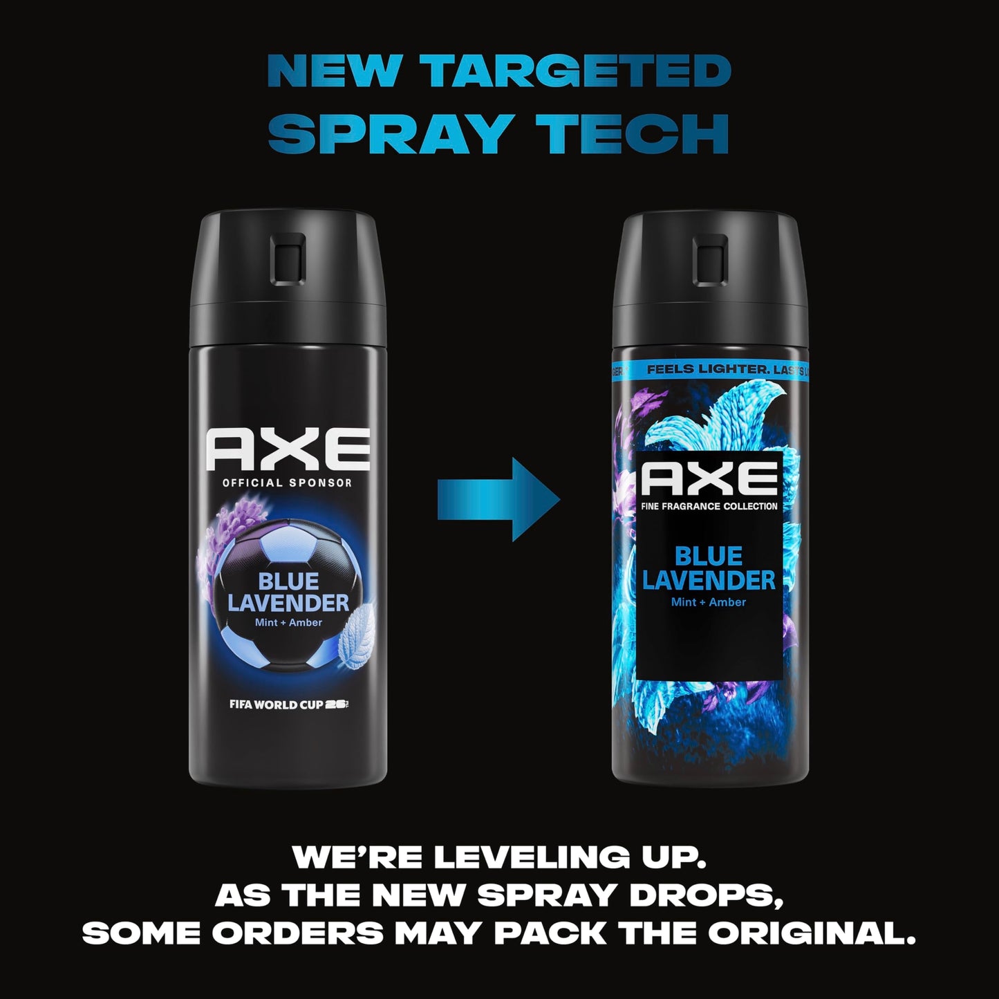 AXE Fine Fragrance Collection Body Spray Blue Lavender 72 Hour Freshness Aluminum Free 2.9 oz Beauty and Personal Care AXE