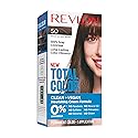 Revlon Total Color Permanent Hair Color, Clean and Vegan, 100% Gray Coverage Hair Dye, 50 Medium Natural Brown, 3.5 oz Beauty & Personal Care REVLON