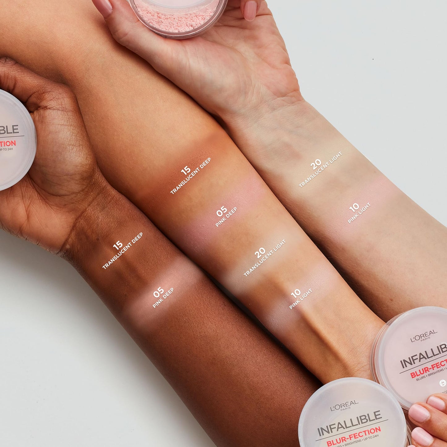 L'Oreal Paris Infallible Blur-fection Longwear Loose Setting Powder, Blurring Face Powder With Up to 24HRs of Wear, Brightening Light Pink, 1 Kit Beauty & Personal Care L'Oreal Paris