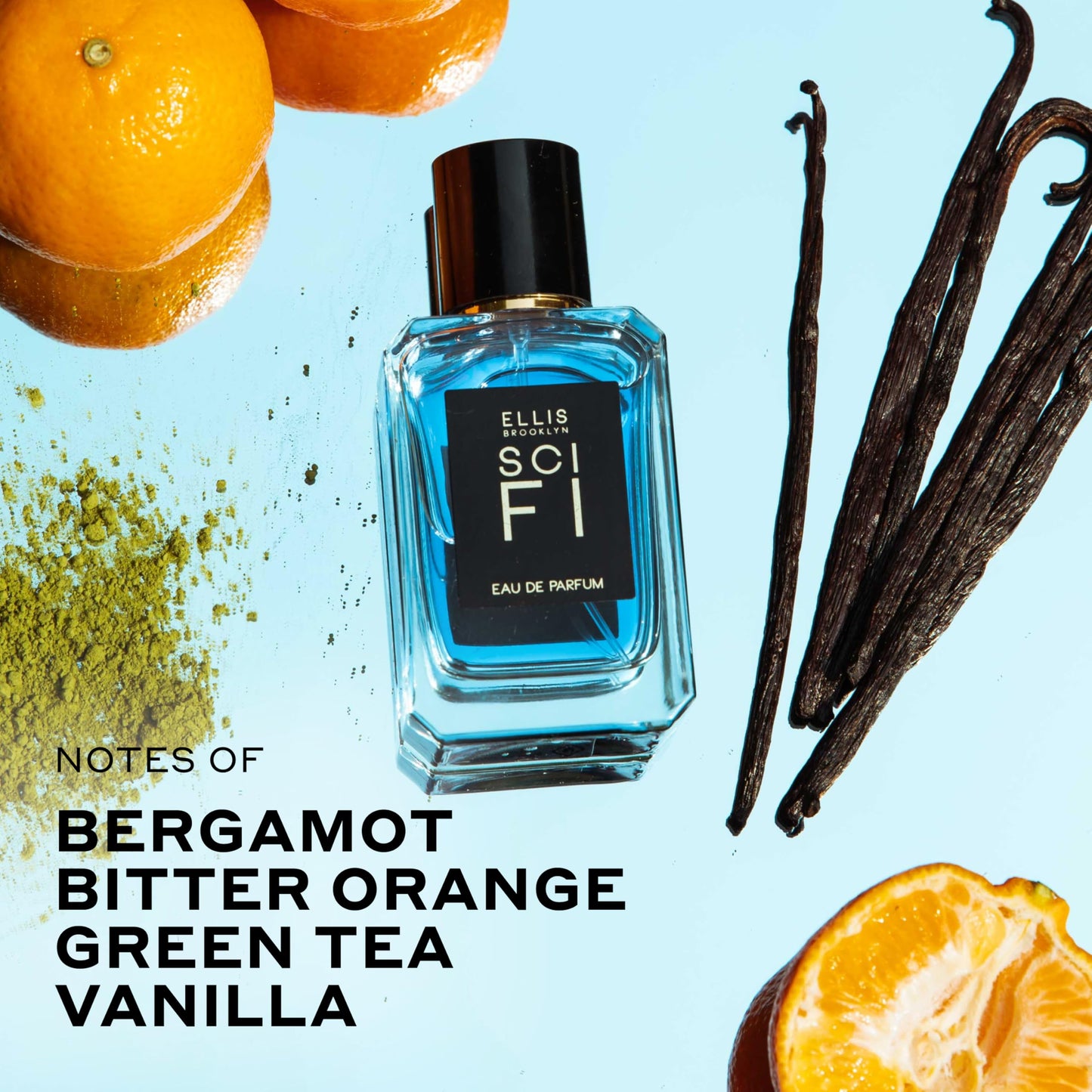Ellis Brooklyn SCI FI Eau de Parfum - Gourmand Women's Perfume with Bergamot, Green Tea, Vanilla & Citrus, Sustainable Perfume for Women, Clean, Beauty & Personal Care Ellis Brooklyn