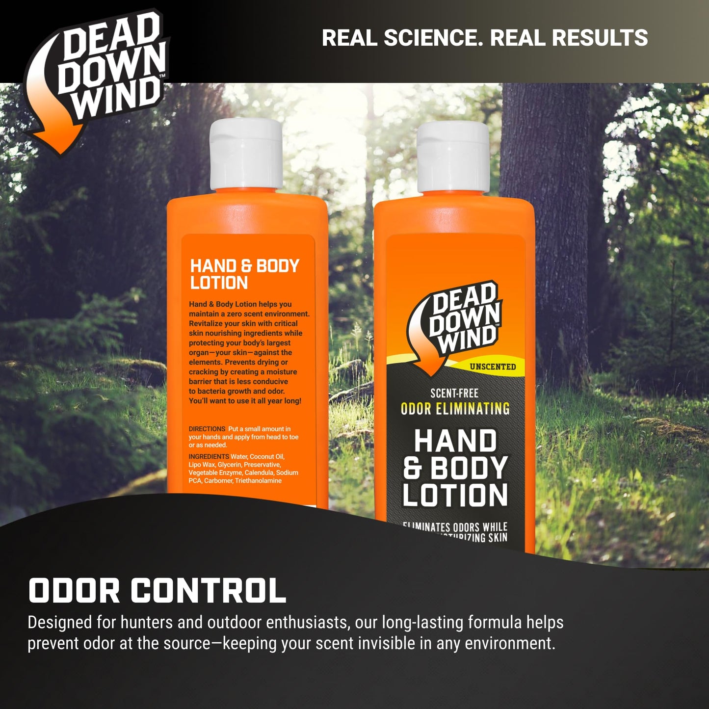 Dead Down Wind Odorless Hand & Body Lotion - Unscented - Odor Elimination for Hunting Gear Beauty & Personal Care DEAD DOWN WIND