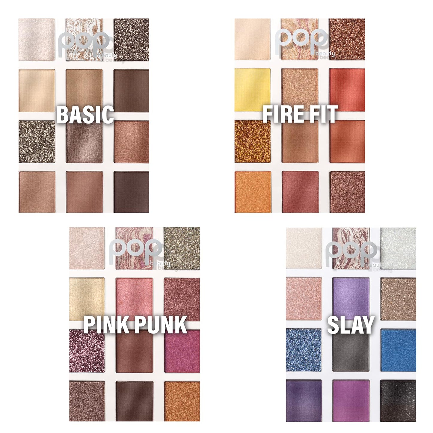 POP Beauty LIGHTSHOW PALETTE | FIRE FIT - Eyeshadow Palette, 12 Shades, Complementary Colours, Multi-Textured, Richly-Pigmented | Matte, Metallic Beauty & Personal Care POP Beauty