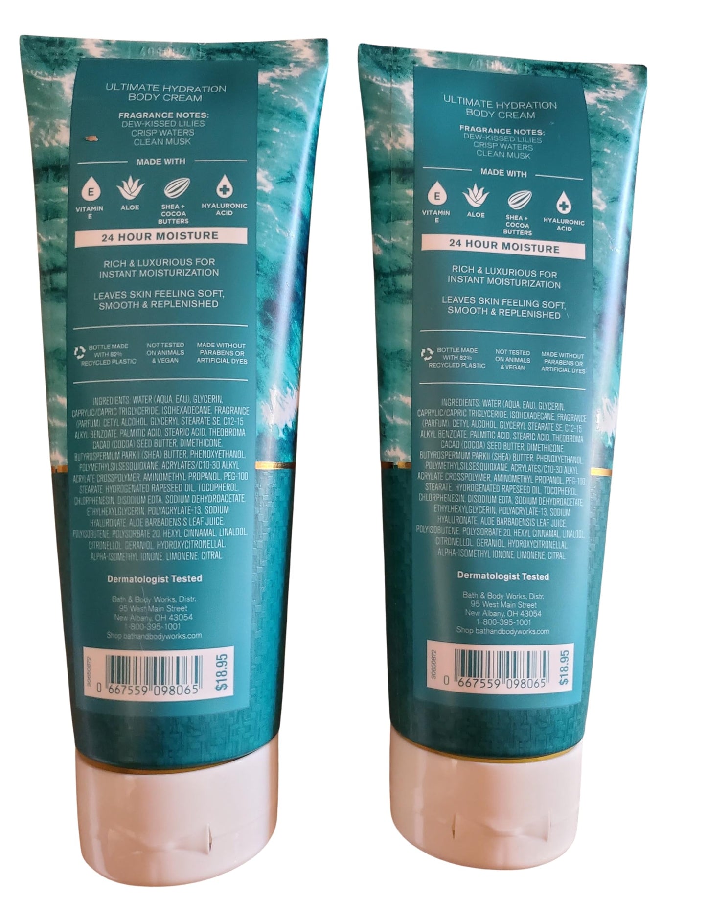 Bath & Body Works Water Lily Springs Ultimate Hydration Body Cream 8 Ounces Pack of 2 Beauty & Personal Care Bath & Body Works