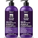 VANIDOX Sulfate Free Brass Toning Purple Shampoo and Conditioner Set for Grey and Silver Hair, Moisturizing & Color-Safe, Enhances Shine & Brightness Beauty & Personal Care VANIDOX