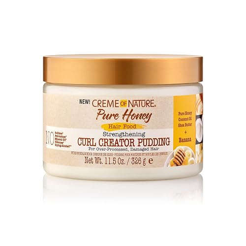 Creme of Nature, Curl Pudding, Pure Honey and Banana Collection, For Over Processed Damages Hair, 4.7 Fl Oz Beauty & Personal Care Creme of Nature