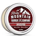 Rocky Mountain Barber Company Beard Balm - Classic Unscented - 100% Natural - Premium Wax Blend with Nutrient Rich Bees Wax, Jojoba, Coconut Oil Beauty & Personal Care Rocky Mountain Barber Company