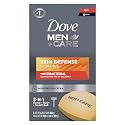 Dove Men+Care Soap Bar For Smooth, Hydrate & Nourishing the Skin - Defense Effectively Washes Away Bacteria, Cream, 3.75 Oz, 6 Count Beauty & Personal Care DOVE MEN + CARE