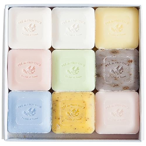 Pre de Provence Luxury Box of Guest Gift Soap (Set of 9) - Purple,9 Count (Pack of 1) Beauty & Personal Care Pre de Provence