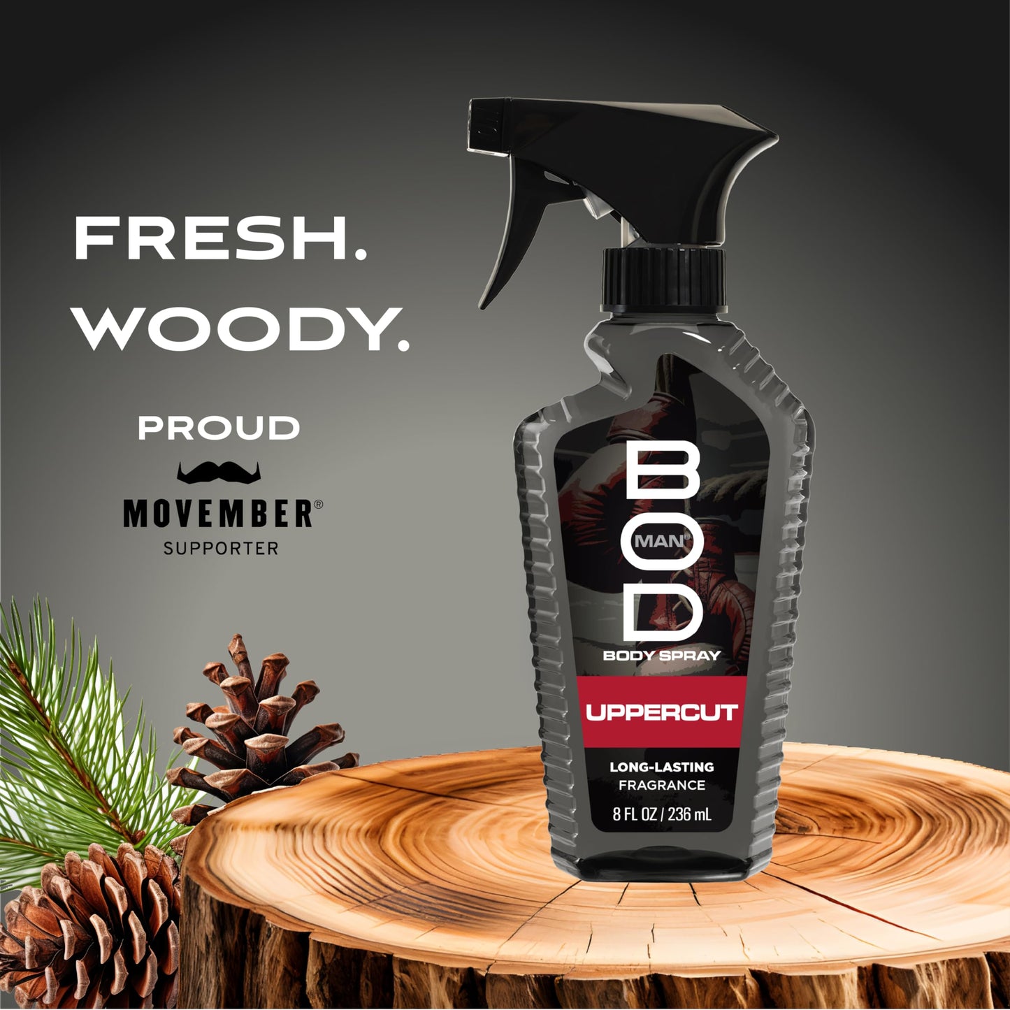BOD man Fragrance Body Spray, Upper Cut, 8 fl oz Beauty & Personal Care BOD Man