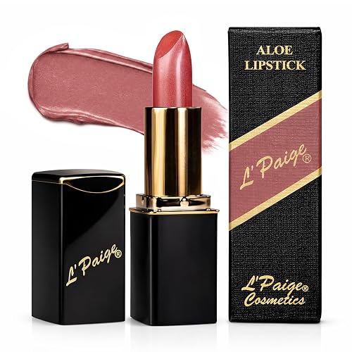 L'Paige Ice Mocha Lipstick | Cool Mocha Brown Frosted Shimmer Lip Color | Aloe Vera Moisturizing Formula | Long-Lasting Pearlescent Finish | Shade L29 Beauty & Personal Care L'Paige