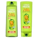 Garnier Fructis Sleek & Shine Shampoo (22 Fl Oz) + Conditioner (21 Fl Oz) Set for Frizzy, Dry Hair, Plant Keratin + Argan Oil (2 Items), 1 Kit Beauty & Personal Care Garnier