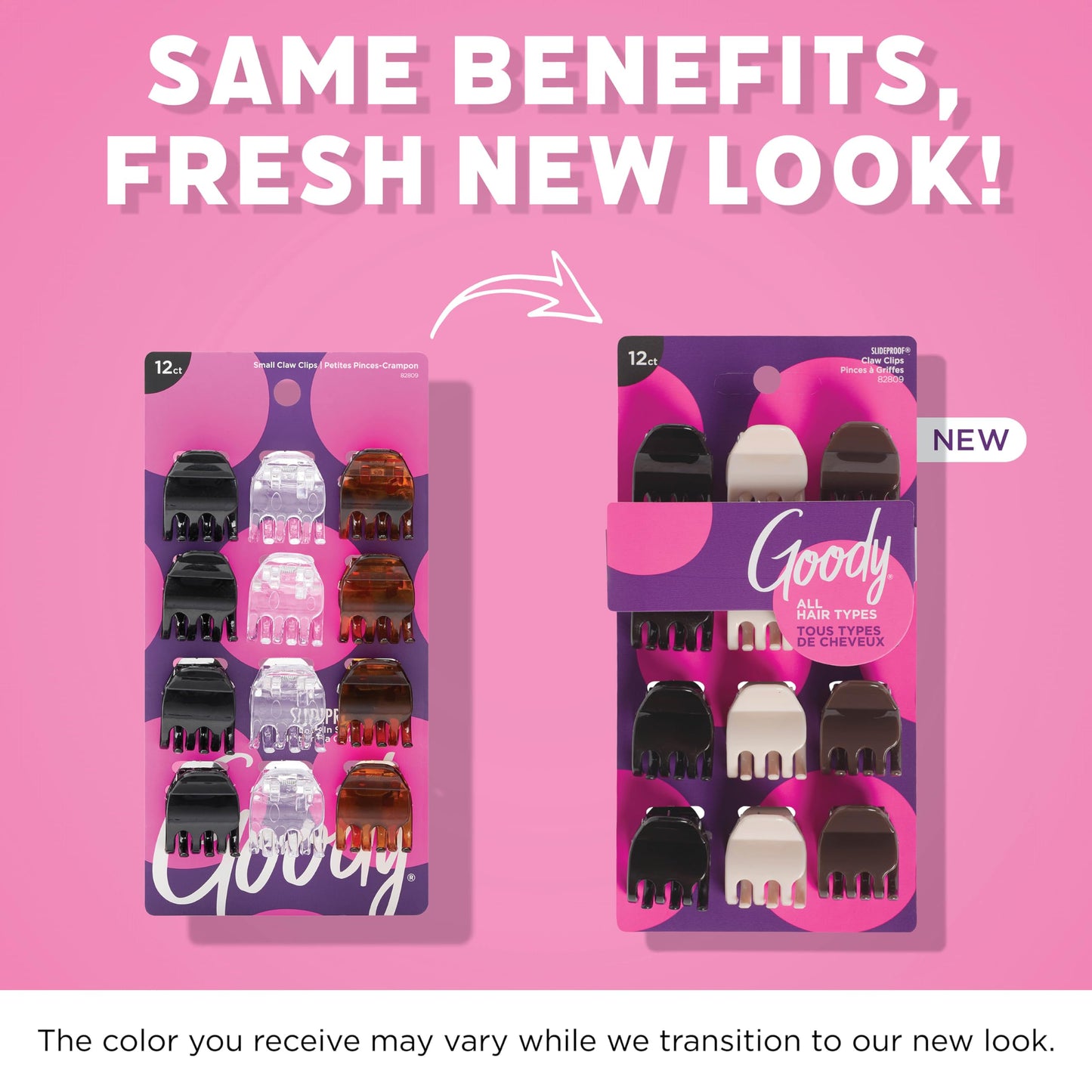 Goody SlideProof Mini Claw Clips - 12 Ct, Neutral Tones, Secure Grip Hair Styling Accessories for Women & Men, All Hair Types Beauty & Personal Care GOODY
