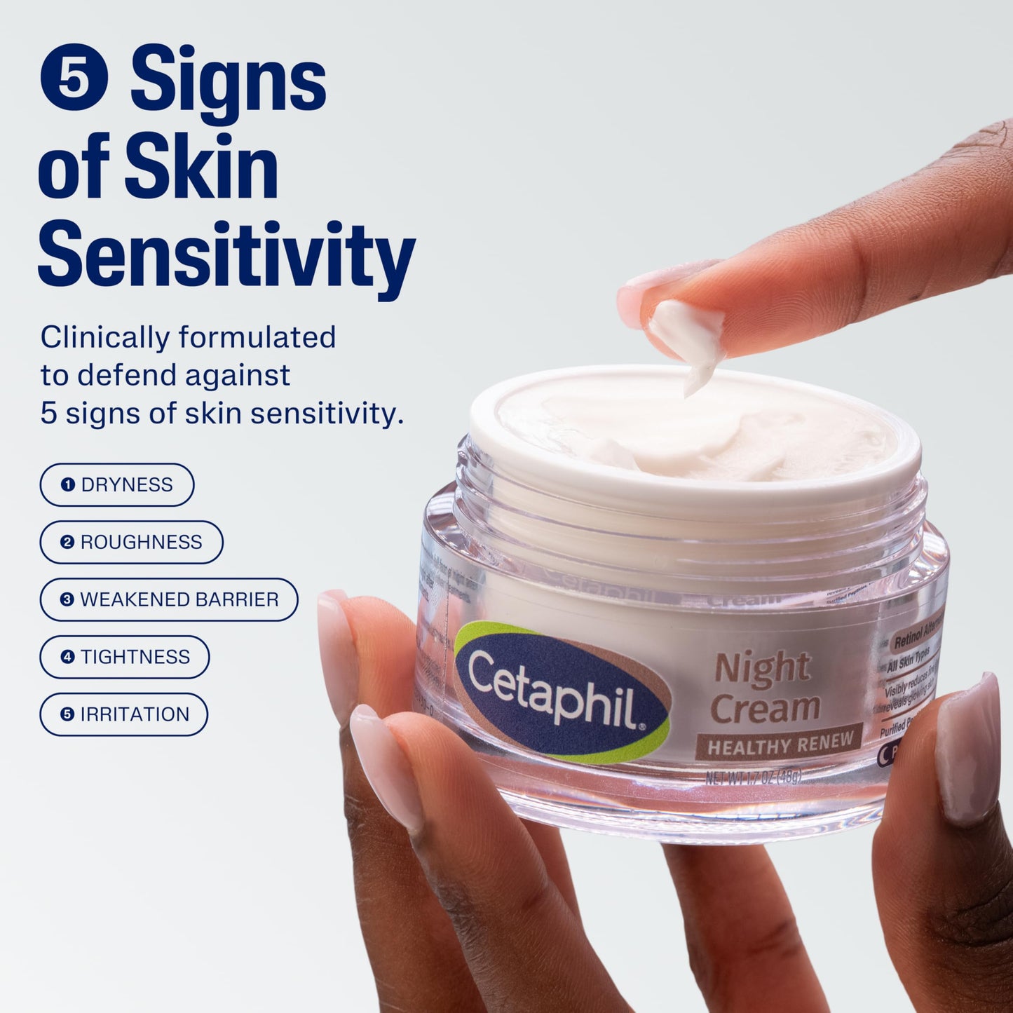 Cetaphil Healthy Renew Night Face Cream, Anti-Wrinkle, Peptides, 1.7 oz Beauty and Personal Care Cetaphil