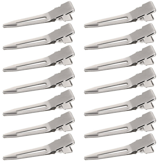 Hicarer 1.75 Inches Single Prong Hair Clips, 50 Pack - Durable Metal Alligator Clips for Dreads Lock Clips, Hair Extensions, Pin Curls, Hair Pins Beauty & Personal Care Hicarer