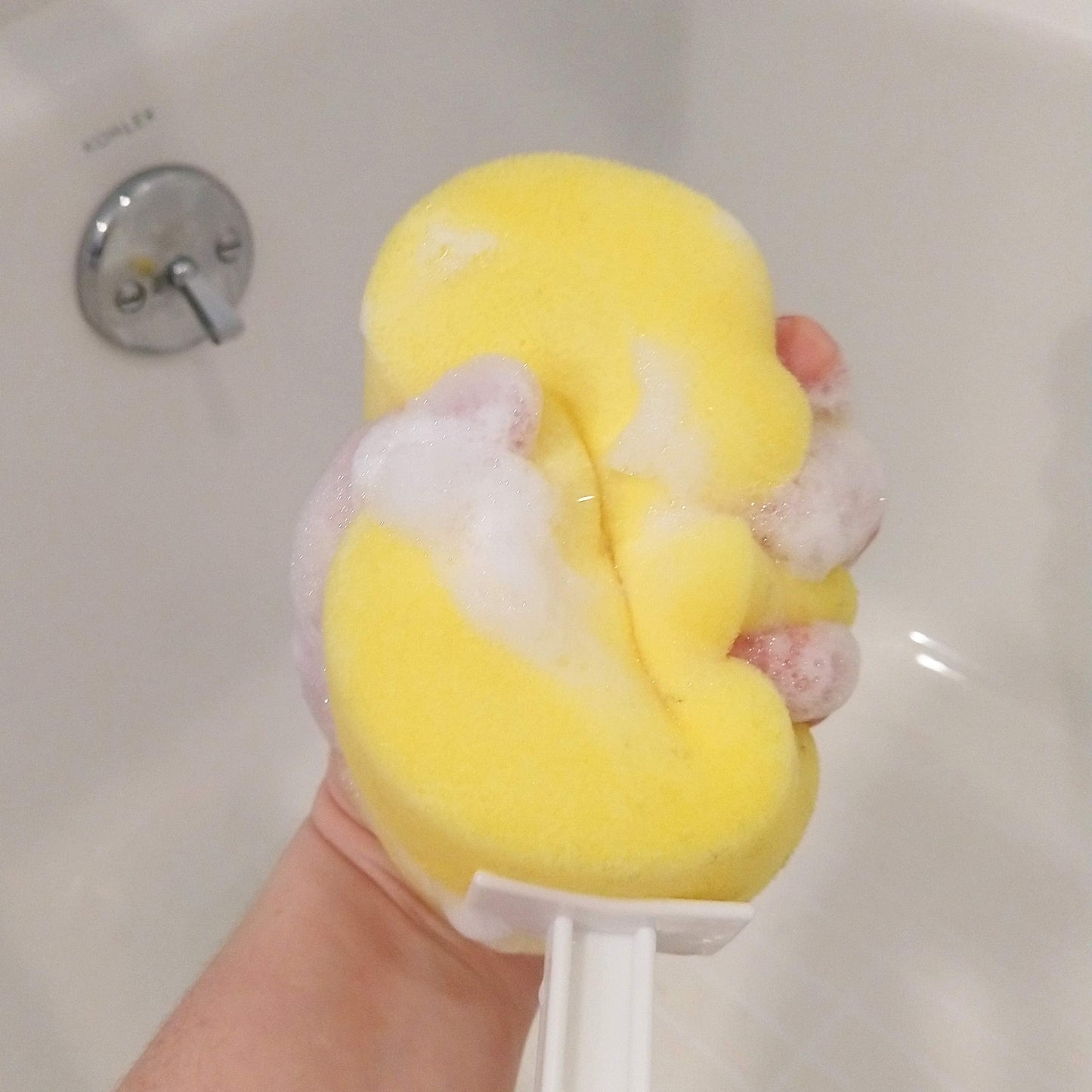 Blue Jay An Elite Healthcare Brand I Got Your Back Long Handle Round Sponge - Skin Friendly Loofah Sponge - Gentle on Body - Long and Flexibble Handle Beauty and Personal Care Blue Jay An Elite Healthcare Brand
