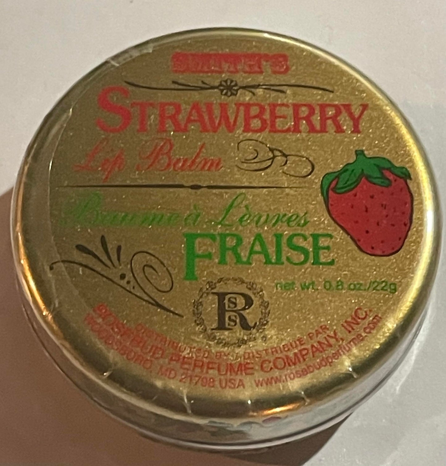 Rosebud Perfume Co. Strawberry Lip Balm Strawberry Lip Balm Beauty and Personal Care Rosebud Perfume