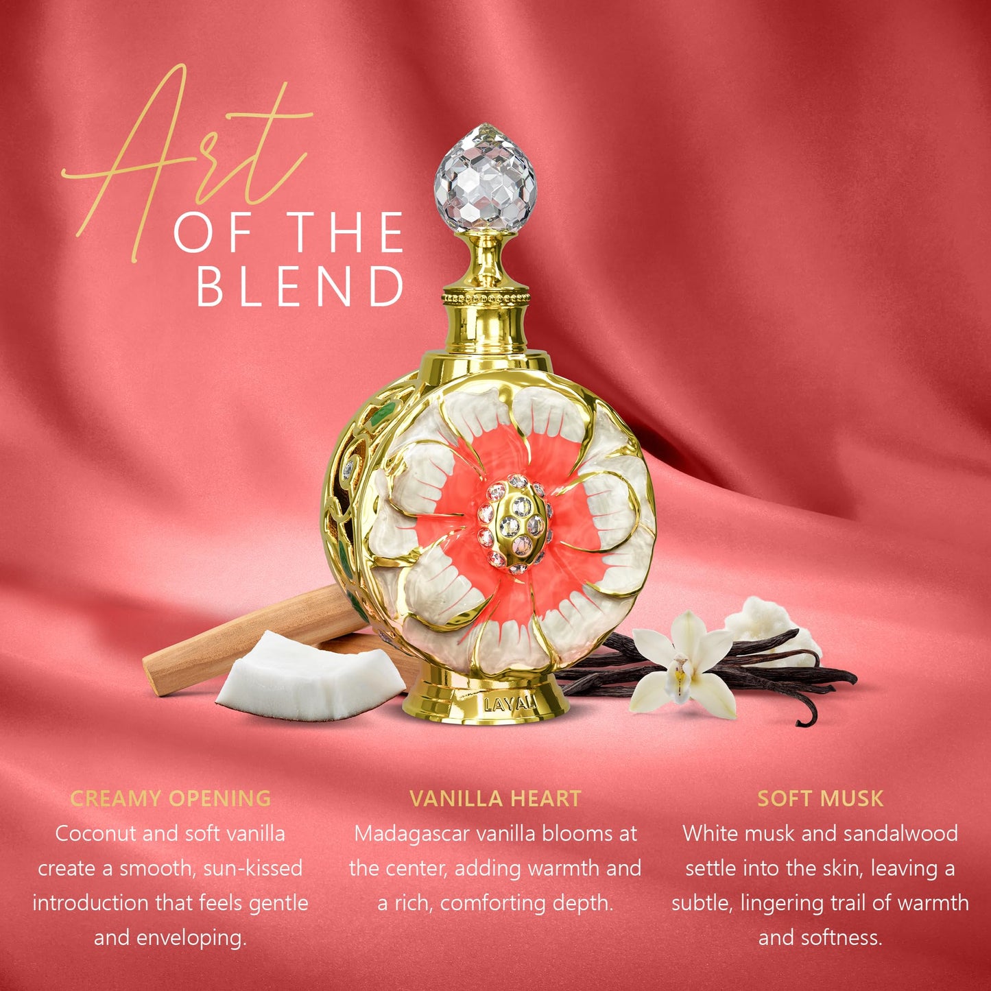 Swiss Arabian Layali Soleil - Arabian Perfume Oil Fragrance with Vanilla, Coconut and White Musk - Luxury Products From Dubai - Long Lasting Beauty & Personal Care Swiss Arabian