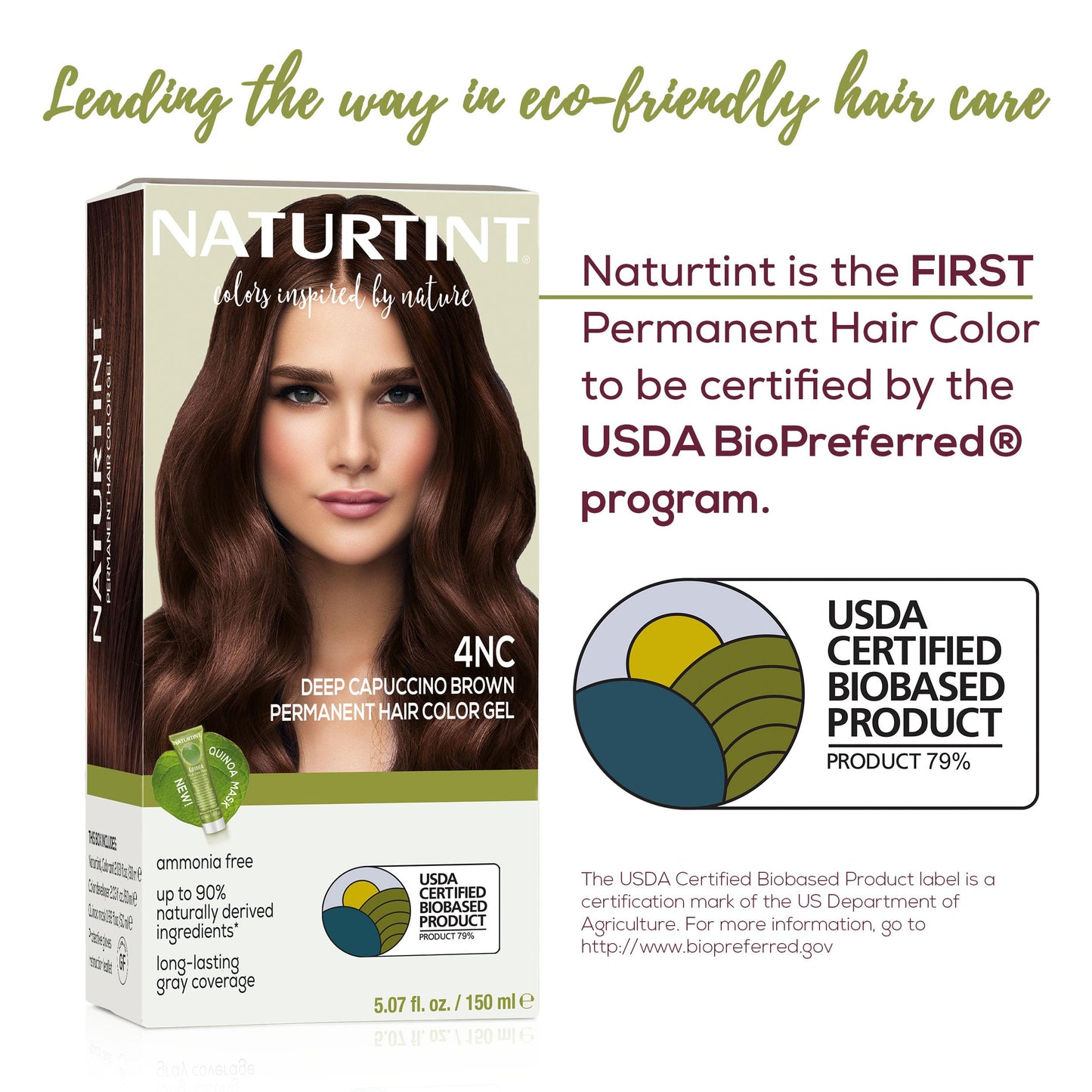 Naturtint 4NC Deep Cappuccino Permanent Hair Color (Pack of 1), Ammonia Free, Vegan, Cruelty Free, up to 100% Gray Coverage, Long Lasting Results Beauty & Personal Care Naturtint