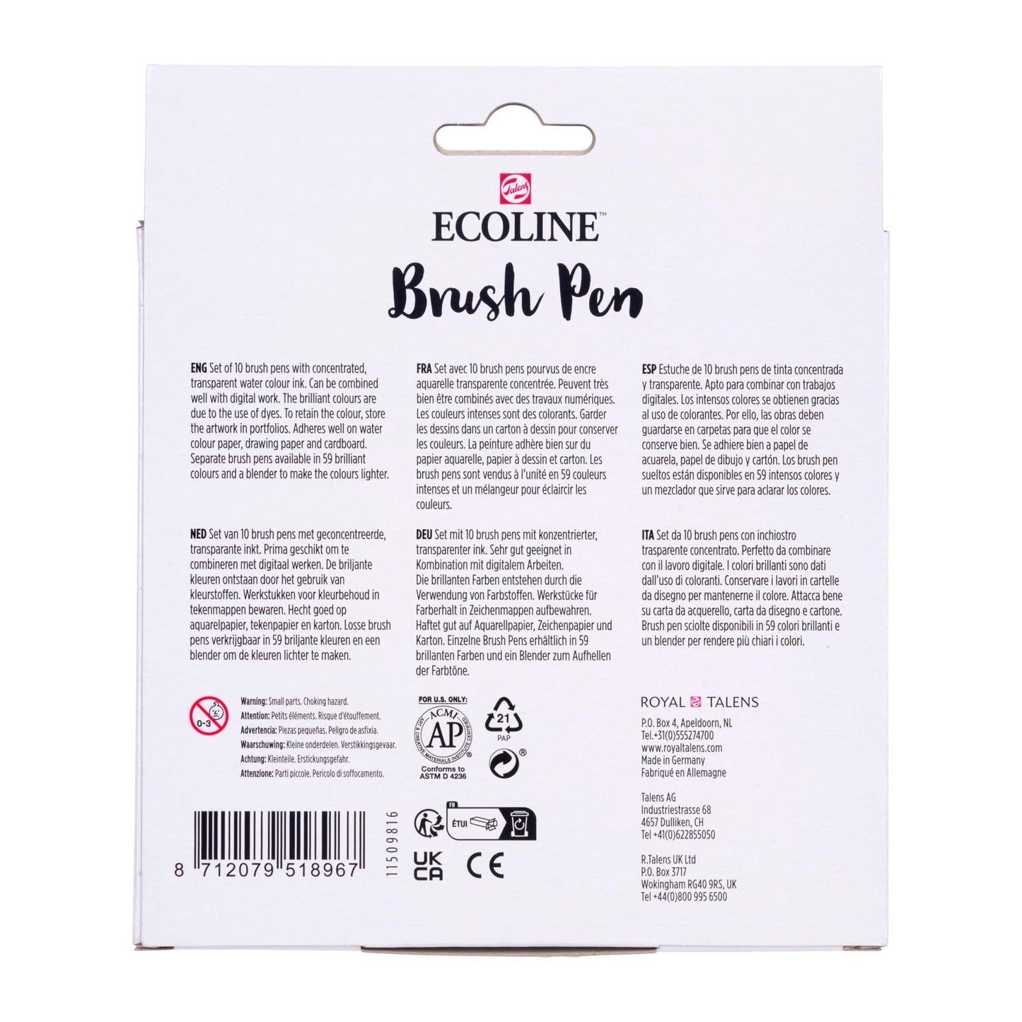 Ecoline Brushpen X10 Skin Cb Beauty and Personal Care Ecoline