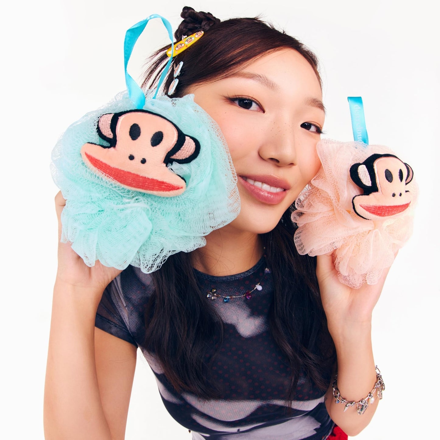 Paul Frank XL Classic Loofah - Exfoliating Body Scrubber (Aqua) Beauty and Personal Care dearcloud